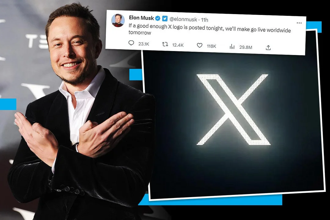 Elon Musk reemplaza el pajarito azul de Twitter, por una "X"