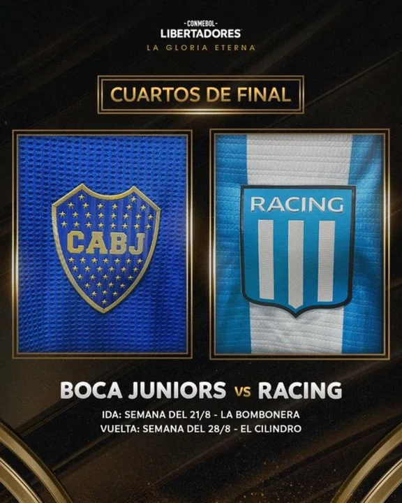 BOCA - RACING, DUELO ARGENTINO EN CUARTOS DE FINAL