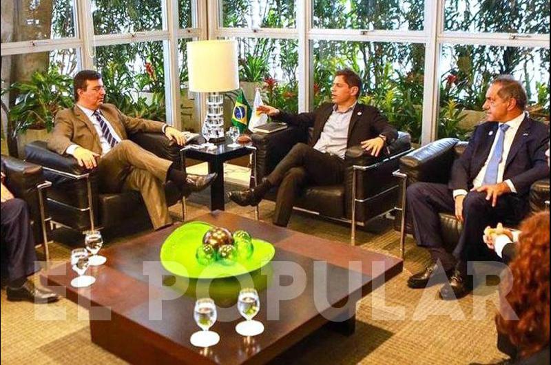 Kicillof encabezó una reunión con más de 70 empresarios en Brasil