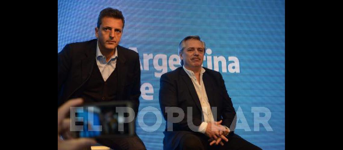 Las Ãºltimas veces que Massa llegÃ³ a OlavarrÃ­a lo hizo con Alberto FernÃ¡ndez.