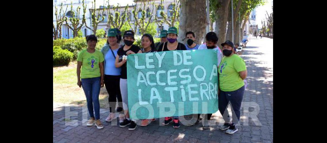 Integrantes de la UTT destacaron a EL POPULAR que la jornada de ayer se dio en el marco del reclamo por una Ley de Acceso a la Tierra.