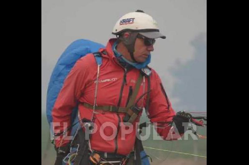 El "Flaco" Damián Lestarpe tiene todo listo para viajar a Brasil e intentar nuevos récords con su parapente.