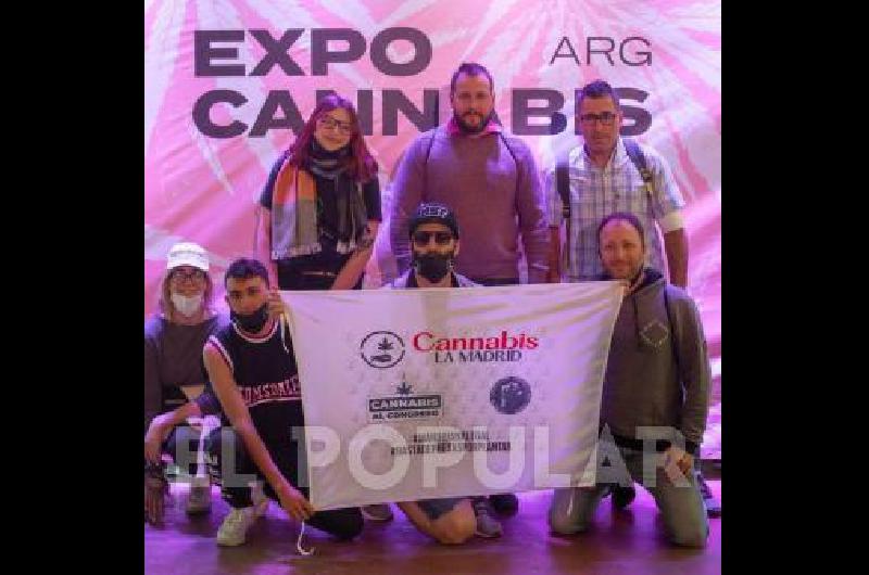 La AgrupaciÃ³n Cannabis La Madrid visitÃ³ la Expo Cannabis.