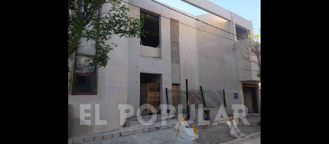 La fachada de la sede de la calle Lamadrid, que estÃ¡ siendo reacomodada.