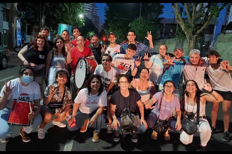 Vergel junto a radicales olavarrienses en el acto de la UCR