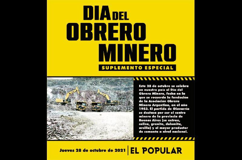 Suplemento especial en El Popular por el Día del Obrero Minero