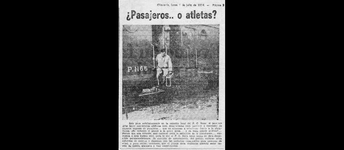 Recuerdo de una publicaciÃ³n de El Popular en 1974 cuando venÃ­a de Bahia Blanca donde me encontraba haciendo el Servicio Militar. Foto: Daniel O. Vedelini
