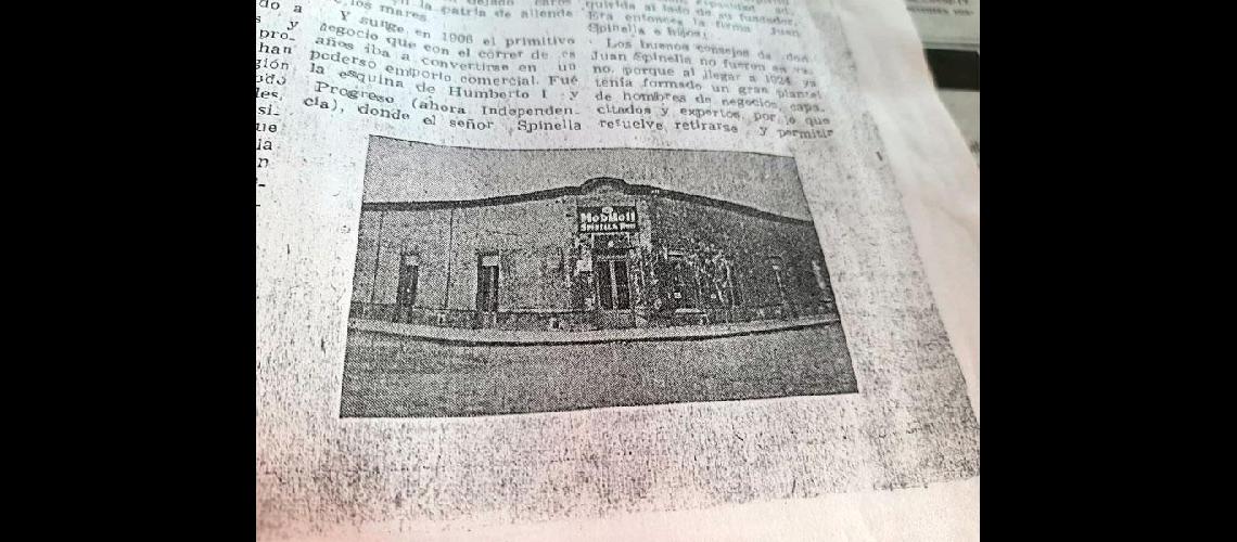 El edificio donde estÃ¡ ahora el Supermercado Tres Estrellas en Coronel SuÃ¡rez estaba un negocio tradicional "La Amistad" de Spinella