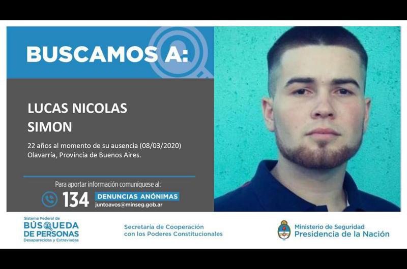 La búsqueda de Lucas llegó a la Nación