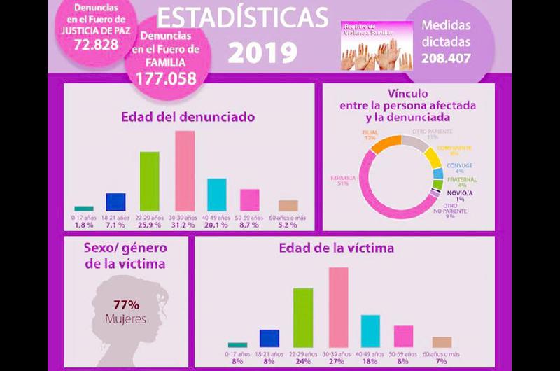 En 2019 se iniciaron en el Juzgado de Familia más de 2200 causas por violencia