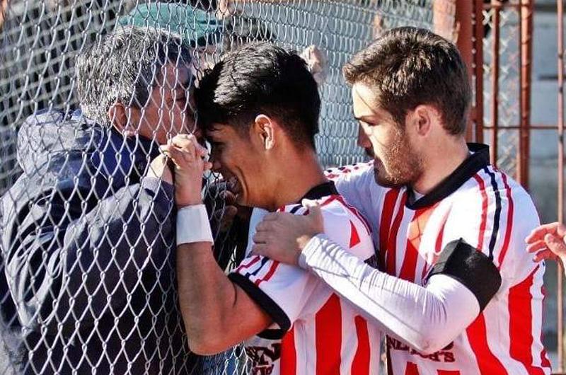 El beso del padre al hijo