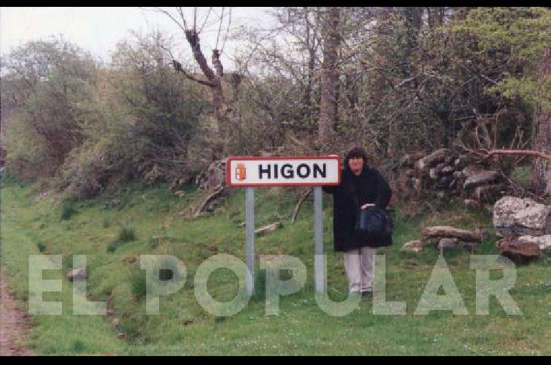 Silvia Herbosa tuvo la posibilidad de conocer el pueblo donde nació su abuelo Felipe, Higon, en la provincia de Burgos, España.