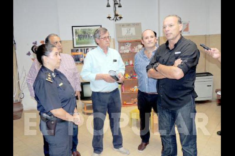 Sergio Berni, ministro de Seguridad bonaerense, estuvo en La Madrid y se reuniÃ³ con las autoridades locales.