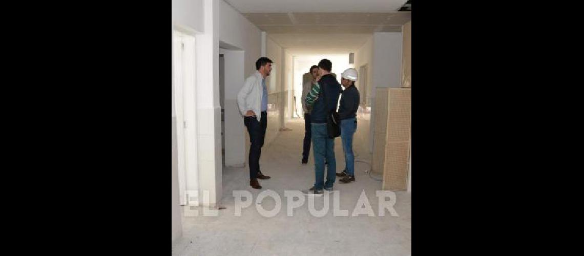 La obra de la Escuela Nº 65 de Villa Aurora, en su etapa final