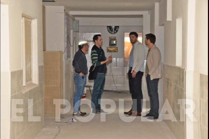 La obra de la Escuela Nº 65 de Villa Aurora, en su etapa final