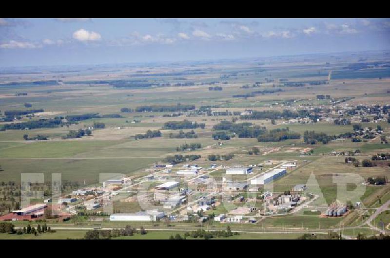Vista aÃ©rea del Parque Industrial de OlavarrÃ­a (PIO) 1.