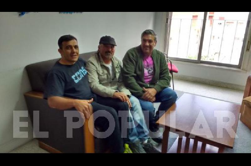 Luis Agapito, Mario Di Martino y Luciano Ferro, tres referentes de la UniÃ³n Ciclistas de OlavarrÃ­a.