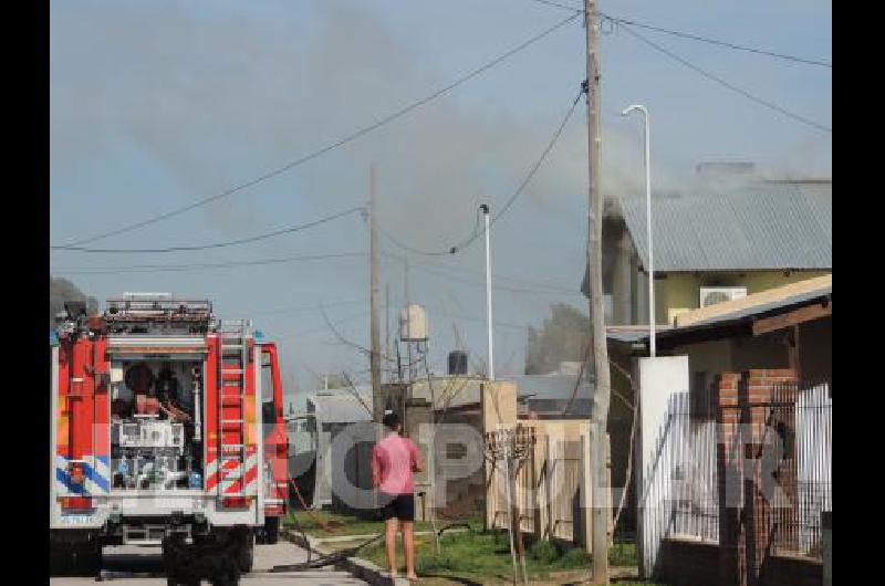 Incendio en una casa
