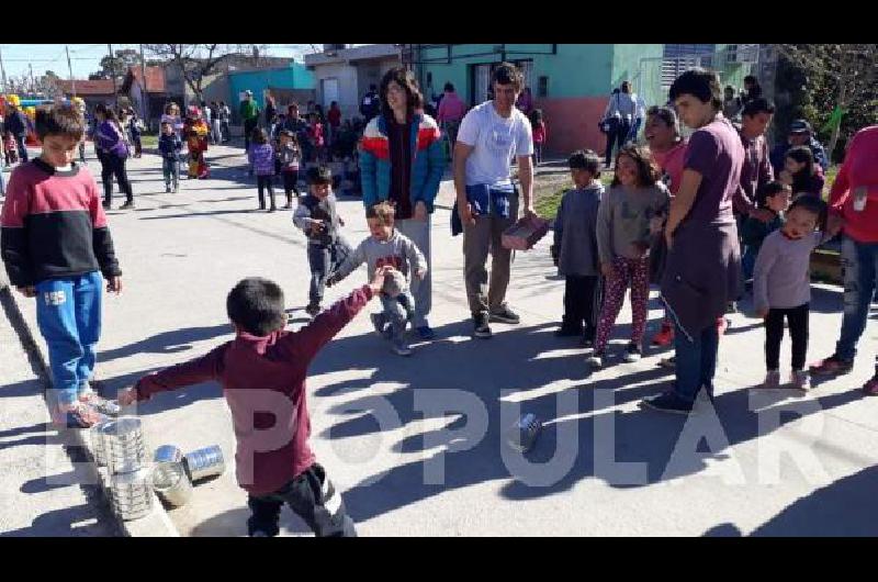 Una hermosa jornada tuvo lugar entre alumnos de Libertas y chicos del barrio NicolÃ¡s Avellaneda.