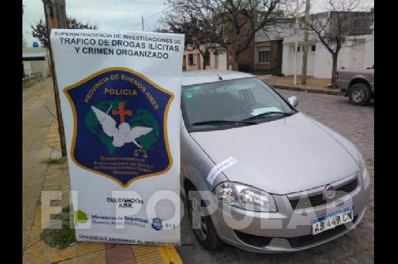 Uno de los vehÃ­culos secuestrados por la PolicÃ­a.