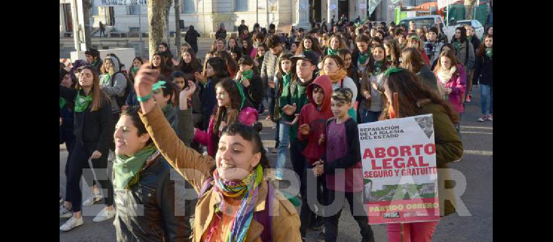 Manifestaciones por el aborto legal.
