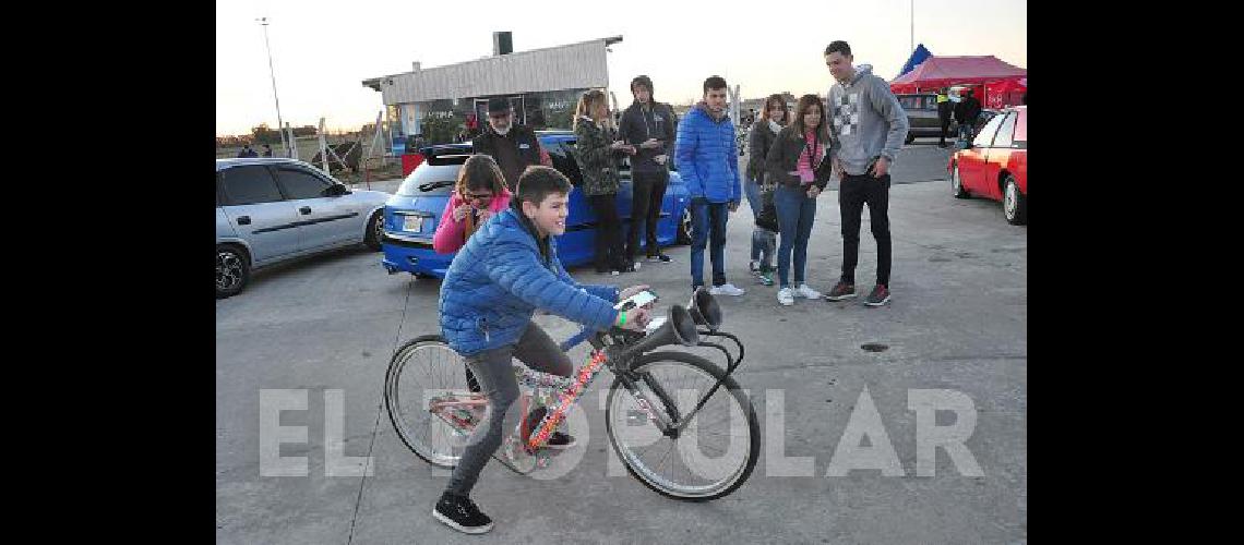 La bicicleta avanzada, una de las tantas atracciones.