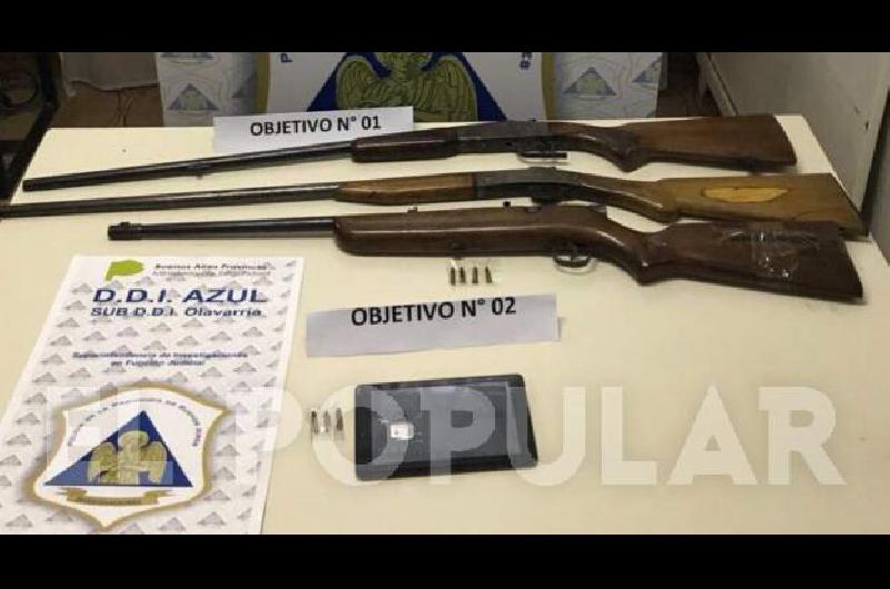 Secuestro y capturas en dos allanamientos