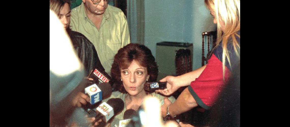 La jueza MarÃ­a Mercedes MÃ¡lere y la conferencia de prensa que brindÃ³ despuÃ©s de haber recuperado la libertad.