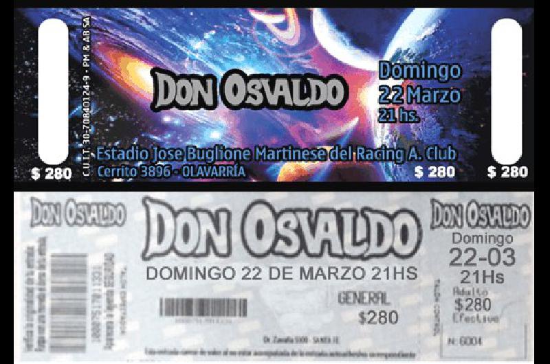 El miércoles se ponen en venta las entradas para Don Osvaldo