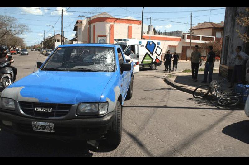 Uno de los choque al mediodÃa en el barrio Pueblo Nuevo.