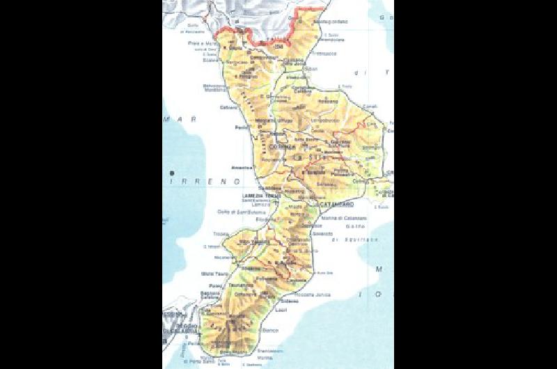 La región italiana de Calabria