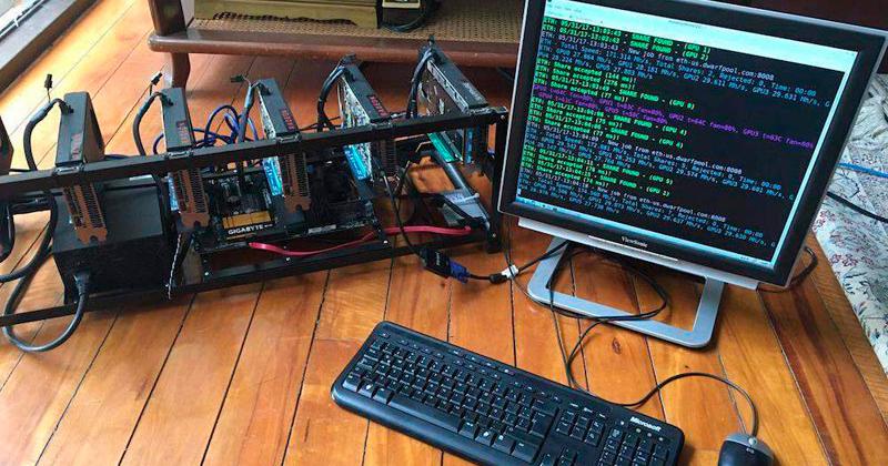 Equipo “minero” de criptomonedas. Estos equipos se conectan a la red eléctrica y se configura el tipo de cripto que desea minar, y hacia qué billetera digital debe enviarse.