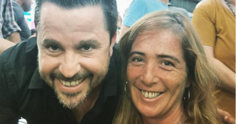 María José Laurenz junto a Martín Tetaz este sábado en el congreso de Evolución