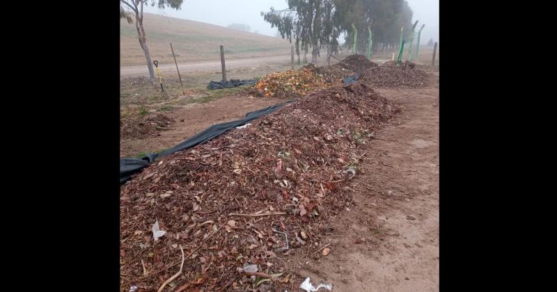 En la Planta de Compostaje de Olavarría se usa el método pila