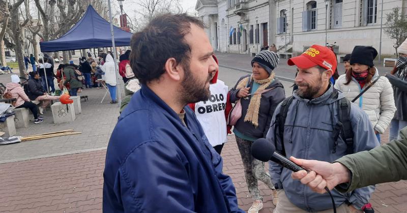 La Unidad Piquetera realizó una Olla Popular en la Plaza Central