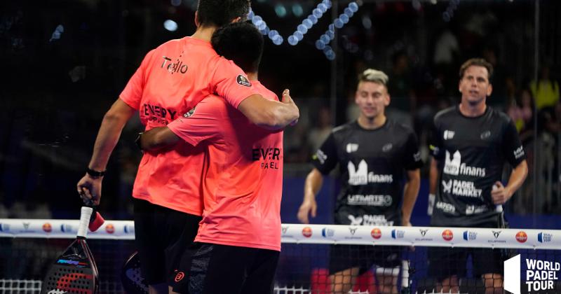 Chingotto y Tello celebraron su boleto a semifinales.