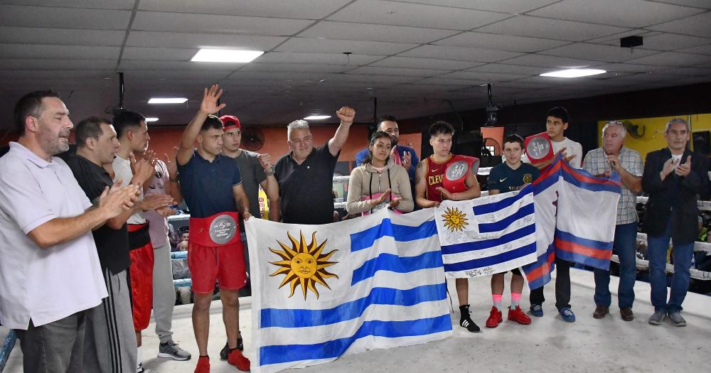 La delegación de Uruguay, reconocida en la ciudad.