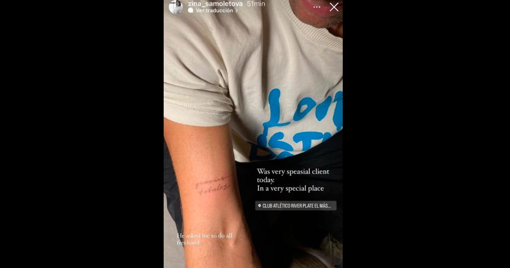 El perfil de IG de la tatuadora Zina Samoletova.