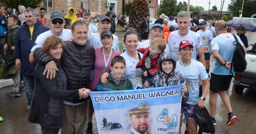 La familia de Diego Wagner finalizada la competencia.