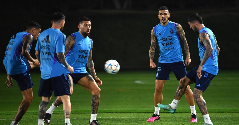 Argentina se entrenó sin Di María ni "Papu" Gómez