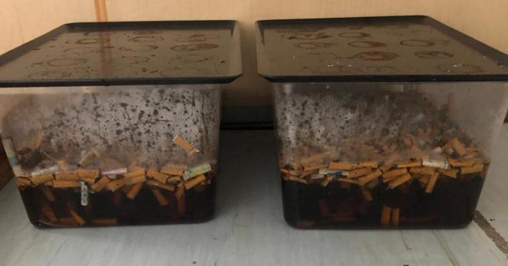 Una sola colilla de cigarrillo contamina hasta 50 litros de agua dulce y 13 litros de agua salada.