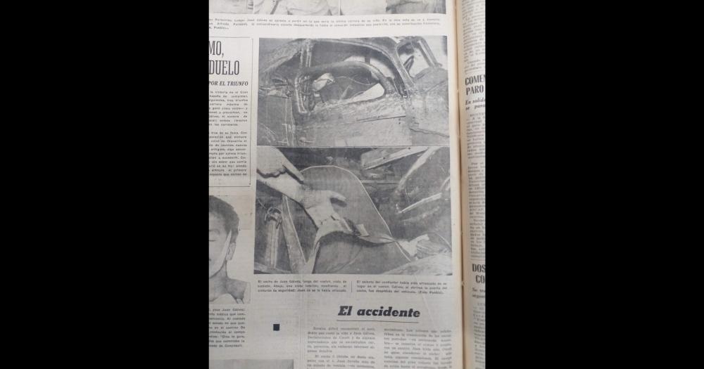 El diario El Popular del 5 de marzo de 1963, con la cobertura del fallecimiento de Juan Gálvez.