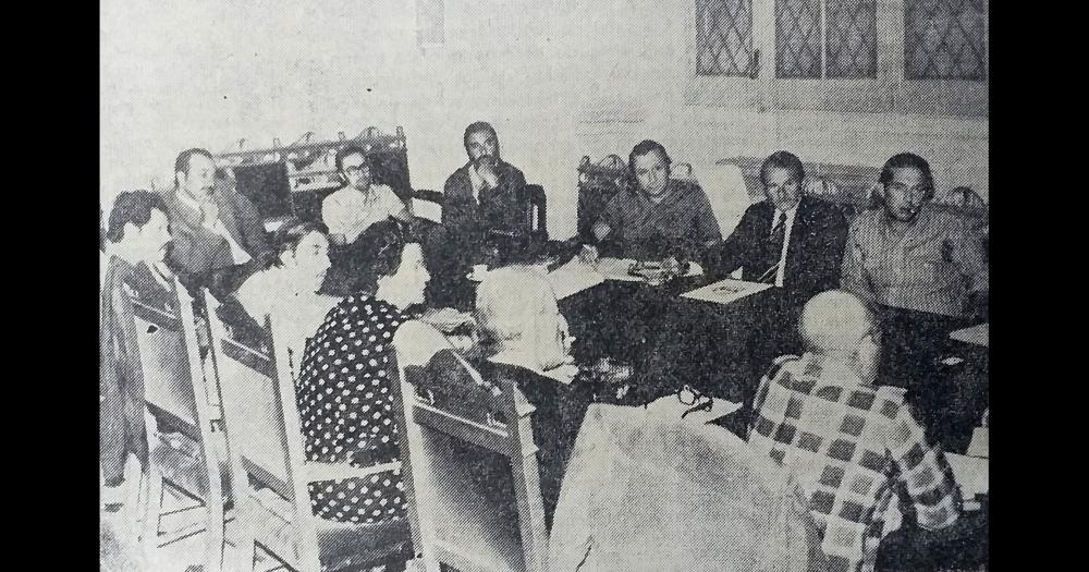 De cara a las elecciones nacionales del 11 de marzo, en la Municipalidad se realizaba una mesa de debate con los candidatos a intendente de Olavarría.
