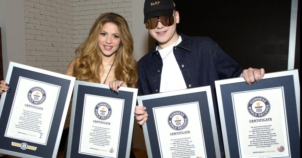 Shakira y Bizarrap superaron 4 Récords Guinness