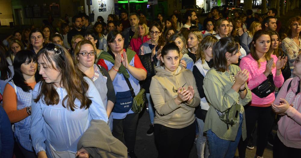 Centenares de docentes autoconvocados marcharon contra "el destrato y las falsas denuncias"