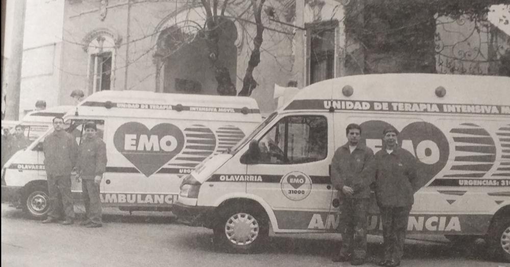 1998. La empresa de emergencias médicas EMO cumplía ocho años de actividad en la ciudad de Olavarría.