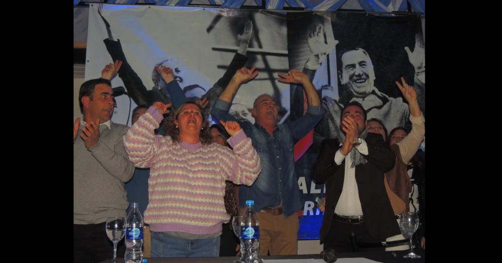 Se presentó la Lista 4 de UP y Dardo “Peca” Núñez cargó contra el presidente del PJ lamatritense, Juan Carlos Pellitta.