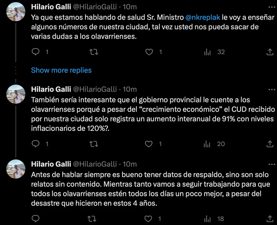 Picante cruce entre Kreplak y Galli 