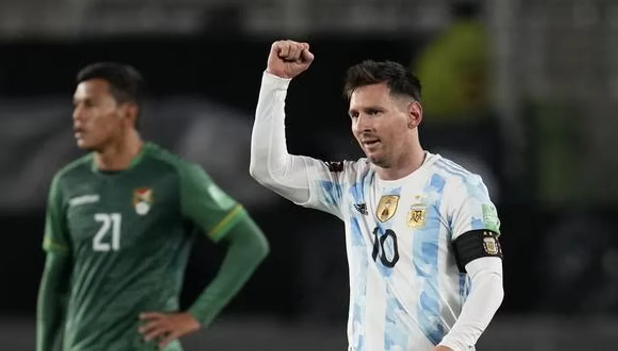 LAS 3 VECES QUE MESSI JUGO EN LA PAZ