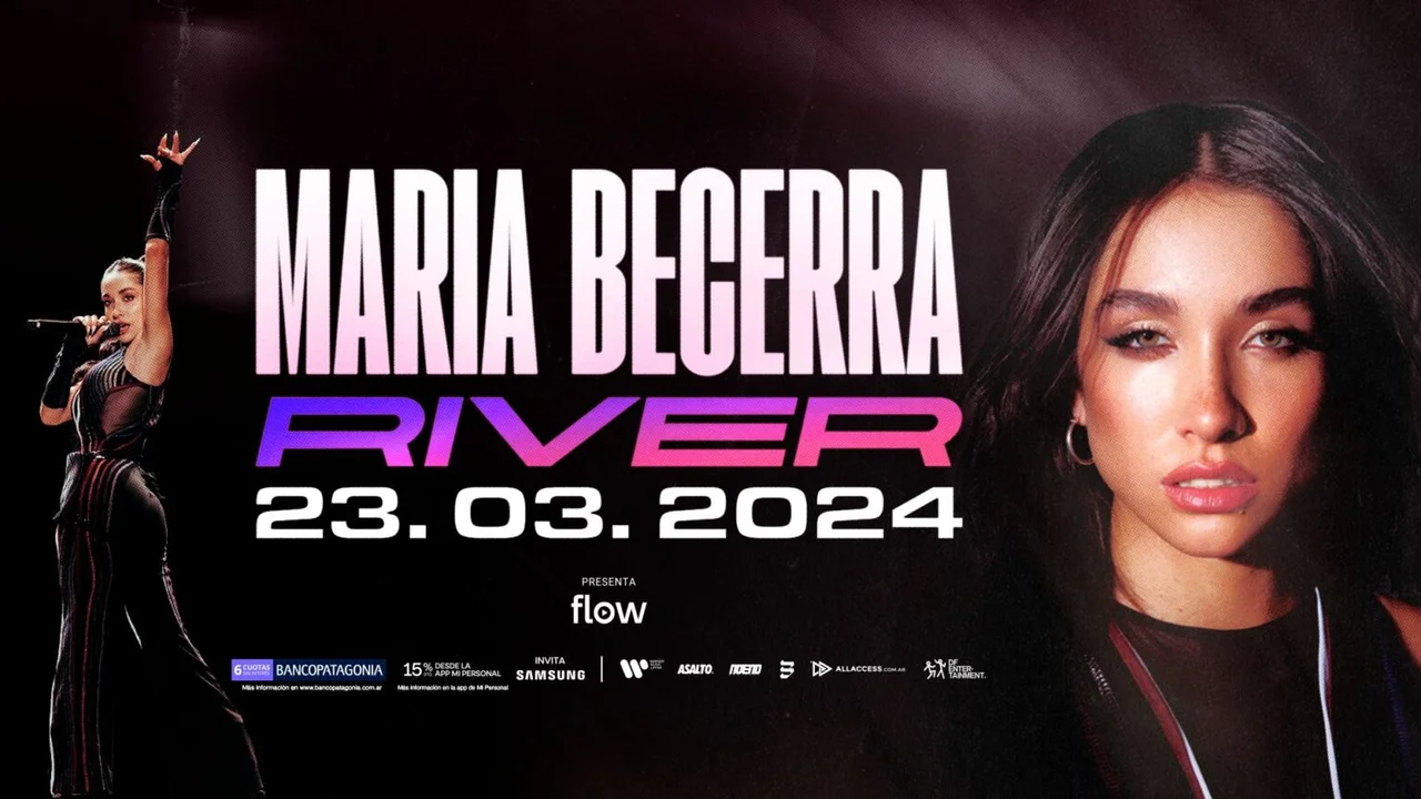 Preventa de entradas para el concierto de María Becerra en el Estadio Monumental de River Plate